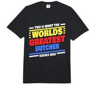 El Carnicero más Grande del Mundo Diciendo Carnicero Divertido Comfort Colors Adult Heavyweight T-Shirt