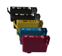 El Cartucho de Tinta Compatible con Chip para T1811 T1812 T1813 T1814 T1816 Funciona con XP-225 XP-102 XP-202 XP-312 XP-405 XP-402 XP-412 XP-415 Printers(5pk - 2BK 1C 1M 1Y)