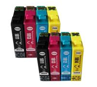 El Cartucho de Tinta Compatible con Chip para T1811 T1812 T1813 T1814 T1816 Funciona con XP-225 XP-102 XP-202 XP-312 XP-405 XP-402 XP-412 XP-415 Printers(8pk - 2BK 2C 2M 2Y)