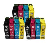 El Cartucho de Tinta Compatible con Chip para T1811 T1812 T1813 T1814 T1816 Funciona con XP-225 XP-102 XP-202 XP-312 XP-405 XP-402 XP-412 XP-415 Printers(12pk - 3BK 3C 3M 3Y)