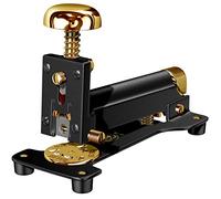 El Casco - Grapadora de mesa (chapado en oro de 23 quilates), color negro