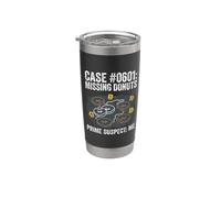 El caso de las donuts desaparecidas Prime Suspect Me Funny Food Vaso térmico de acero inoxidable de doble pared