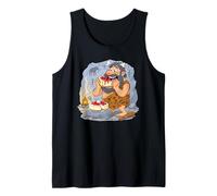 El cavernícola ama la Tarta de Queso Camiseta sin Mangas