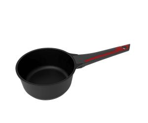 El cazo diecast de 16 cm ofrece durabilidad y eficiencia térmica exce