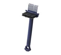 El cepillo de limpieza de peine elimina eficazmente el pelo y el polvo de los peines y cuenta con un diseño ergonómico para un fácil agarre y una limpieza profunda del cepillo de depilación