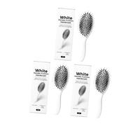 El cepillo de peinado ofrece un desenredado suave y distribución de aceite natural para un cabello suave en cerraduras húmedas o secas. Cepillo de peluquería profesional