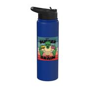 El cerebro de la hamburguesa zombie no come comida de Stainless Steel Insulated Water Bottle