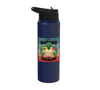 El cerebro de la hamburguesa zombie no come comida de Stainless Steel Insulated Water Bottle