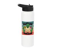 El cerebro de la hamburguesa zombie no come comida de Stainless Steel Insulated Water Bottle