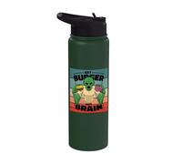 El cerebro de la hamburguesa zombie no come comida de Stainless Steel Insulated Water Bottle