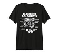 El Cerebro del Golfista Jugador De Golf Golfistas Divertida Camiseta Premium