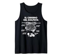 El Cerebro del Golfista Jugador De Golf Golfistas Divertida Camiseta sin Mangas