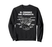 el Cerebro del pongista Jugador De Ping-Pong Divertida Sudadera