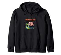 El Cerebro no dejará de Pensar Demasiado en el diseño de Humor Mental Sudadera con Capucha