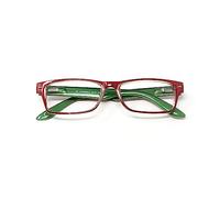 EL CHARRO Gafas Lectura Kansas Rojo/Verde. Aumento +3,5 Gafas De Vista, Gafas De Aumento, Gafas Visión Borrosa