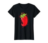 El Chile se regocija Picante Spice Chili Pepper Camiseta gráfica económica, Mujer, Negro, XS