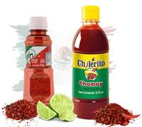 El Chilerito Chamoy 355 ml + Tajín Clásico 142 g | Salsa Chamoy Mexicana y Condimento Chili-Lime para Frutas, Snacks, Micheladas y Margaritas