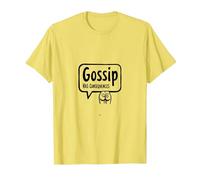 El chisme Tiene consecuencias Charla Divertida detrás de tu Pedo de Espalda Camiseta, Hombre, Limón, S