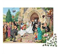 El Choco de confetos de Boda del país inglés Puzzle De Madera Impermeable Puzzles De 1000 Piezas para Adultos Imposible Rompecabezas Juegos Desafiantes