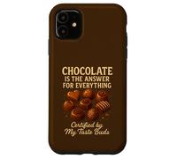 El Chocolate es la Respuesta Sabrosa para Todo Divertido Foodie Carcasa para iPhone 11
