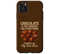 El Chocolate es la Respuesta Sabrosa para Todo Divertido Foodie Carcasa para iPhone 11 Pro MAX