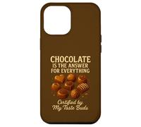 El Chocolate es la Respuesta Sabrosa para Todo Divertido Foodie Carcasa para iPhone 12 Pro MAX