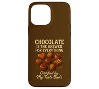 El Chocolate es la Respuesta Sabrosa para Todo Divertido Foodie Carcasa para iPhone 13 Pro MAX