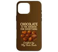 El Chocolate es la Respuesta Sabrosa para Todo Divertido Foodie Carcasa para iPhone 16 Pro MAX