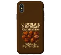 El Chocolate es la Respuesta Sabrosa para Todo Divertido Foodie Carcasa para iPhone X/XS