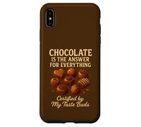 El Chocolate es la Respuesta Sabrosa para Todo Divertido Foodie Carcasa para iPhone XS MAX