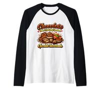 El Chocolate no Hace Preguntas tontas Que el Chocolate Entiende Camiseta Manga Raglan
