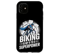 El ciclismo es mi viaje en bicicleta de superpotencia de 9 a 5 Carcasa para iPhone 11