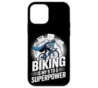 El ciclismo es mi viaje en bicicleta de superpotencia de 9 a 5 Carcasa para iPhone 12 mini