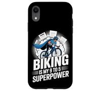 El ciclismo es mi viaje en bicicleta de superpotencia de 9 a 5 Carcasa para iPhone XR