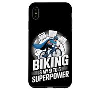 El ciclismo es mi viaje en bicicleta de superpotencia de 9 a 5 Carcasa para iPhone XS Max