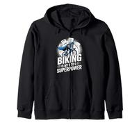 El ciclismo es mi viaje en bicicleta de superpotencia de 9 a 5 Sudadera con Capucha