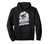 El ciclismo es mi viaje en bicicleta de superpotencia de 9 a 5 Sudadera con Capucha