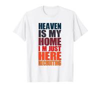 El cielo es mi hogar aquí reclutando cristiano religioso Jesús Camiseta