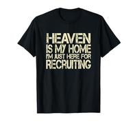 El cielo es mi hogar aquí reclutando cristiano religioso Jesús Camiseta