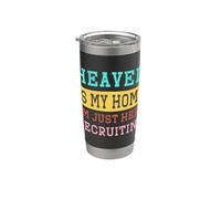 El cielo es mi hogar Estoy aquí Reclutando a Christian Vaso térmico de acero inoxidable de doble pared