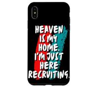 El Cielo es mi hogar Estoy aquí reclutando fe Cristiana Carcasa para iPhone XS MAX