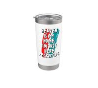 El cielo es mi hogar Estoy aquí reclutando fe cristiana Vaso térmico de acero inoxidable de doble pared