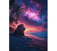 El Cielo Estrellado del LeóN Puzzle 5000 Piezas, Rompecabezas Adultos Puzzle, Desafiante Puzzles de Decoración Juego de, Entretenimiento Juego Educativo para Toda la Familia DX0YL7-833