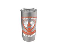 El cielo necesitaba un héroe que Dios escogió el mío en memoria de mi papá Vaso térmico de acero inoxidable de doble pared