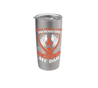 El cielo necesitaba un héroe que Dios escogió el mío en memoria de mi papá Vaso térmico de acero inoxidable de doble pared