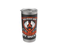 El cielo necesitaba un héroe que Dios escogió el mío en memoria de mi tío Vaso térmico de acero inoxidable de doble pared