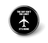 El cielo no es el límite, es el hogar. Lindos broches de solapa, alfileres, insignias de metal redondos para chaquetas, sombreros, bolsos, accesorios, joyas.