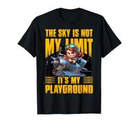 El cielo no es mi límite es mi patio de recreo, mujeres. Camiseta