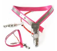 El cinturón de castidad y la jaula para el pene son juguetes masculinos únicos para fiestas especiales y ofrecen a los amantes del fetiche SM una experiencia completa de estimulación(130/140cm)