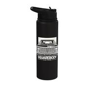 El clásico Truck Love de Squarebody Nation Stainless Steel Insulated Water Bottle